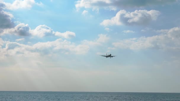 Пхукет Таиланд Декабря 2018 Года Air China Airbus A320 6677 — стоковое видео