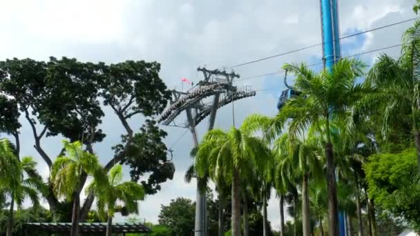 Singapur linowej niebo sieci — Wideo stockowe