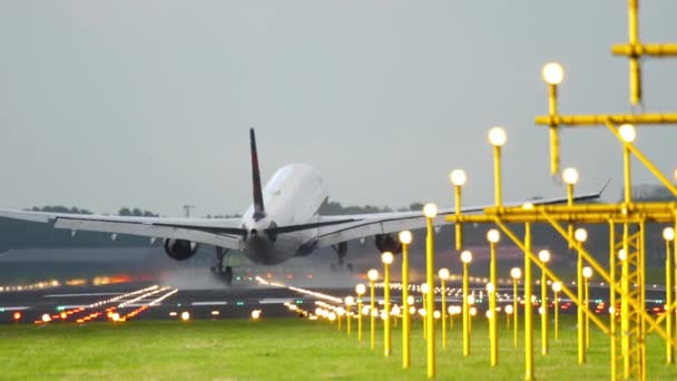 デルタ航空エアバス A330 着陸 — ストック動画
