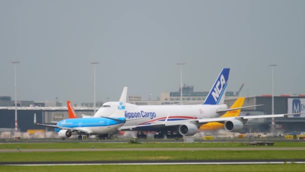 Airfreight voor vertrek — Stockvideo