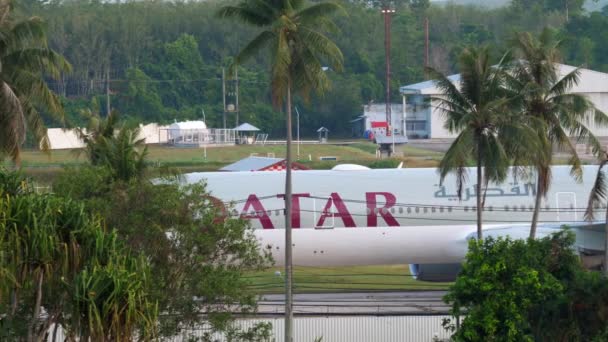 Taxi aereo dopo l'atterraggio — Video Stock