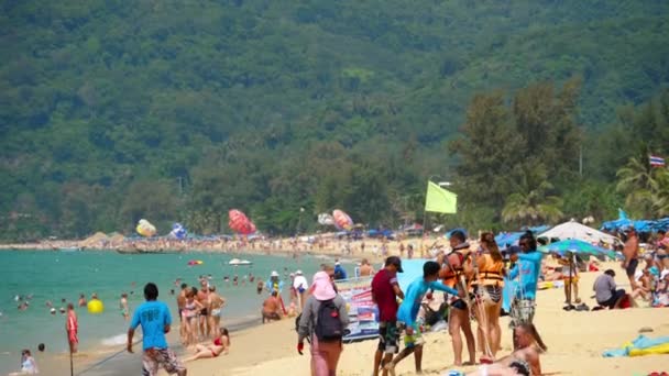 Parasailing deporte extremo — Vídeo de stock