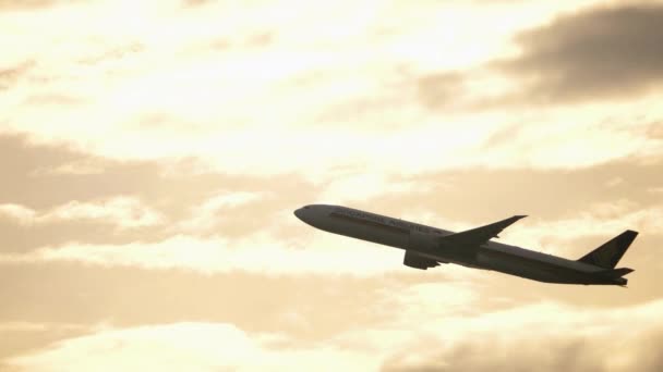 Großraumflugzeug startet — Stockvideo