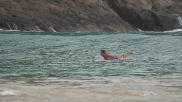 Surfeurs sur les vagues — Video