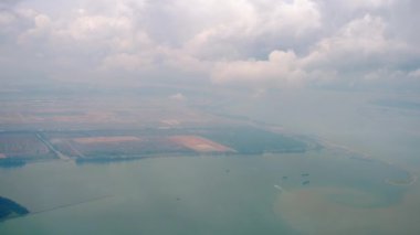 Havadan görünümü Singapur Changi Havaalanı