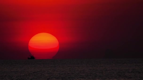 Sonnenuntergangslandschaft auf Phuket — Stockvideo