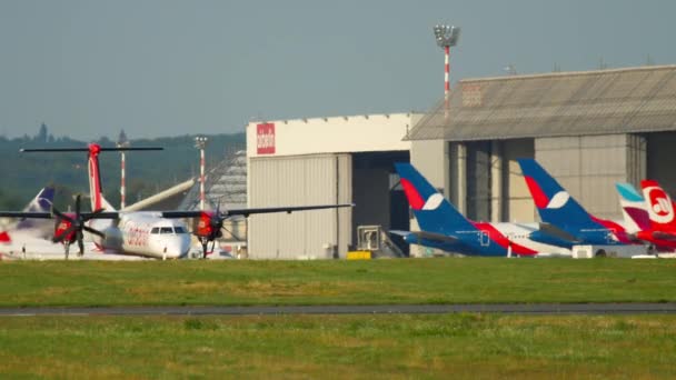 Flughafen Düsseldorf — Stockvideo