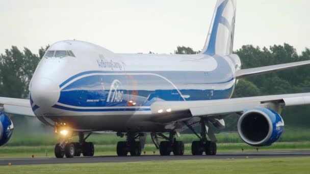 Airbridgecargo Boeing 747 kalkış — Stok video