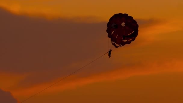 Parasailing deporte extremo — Vídeos de Stock