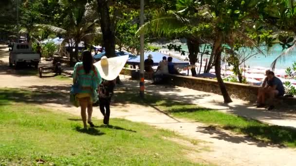 Nai Harn beach, south of Phuket Island — Stock Video