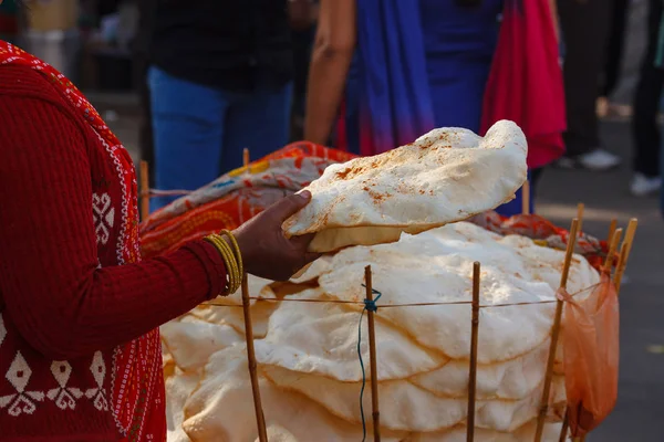 Gâteaux puri indiens — Photo