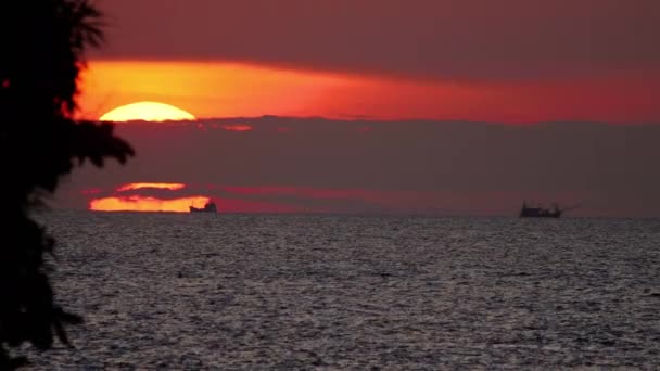 Sunset landscape at Phuket — Stock Video