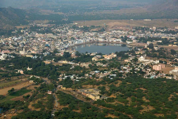 Panoramautsikt över Pushkar — Stockfoto