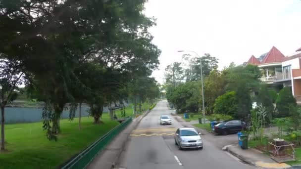 Från buss road i Singapore — Stockvideo