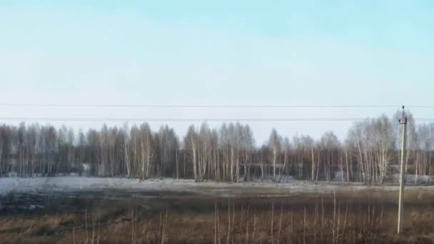 Siberia primavera paisaje — Vídeos de Stock