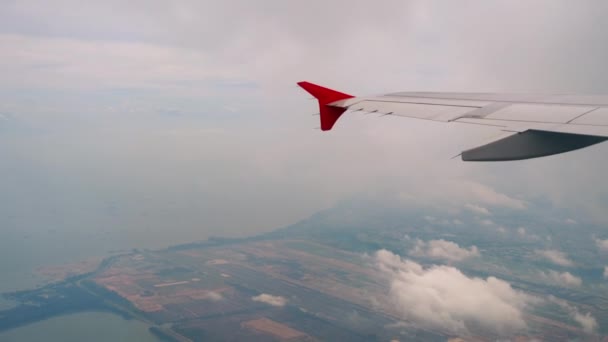 Letecký pohled na letiště Singapore Changi — Stock video