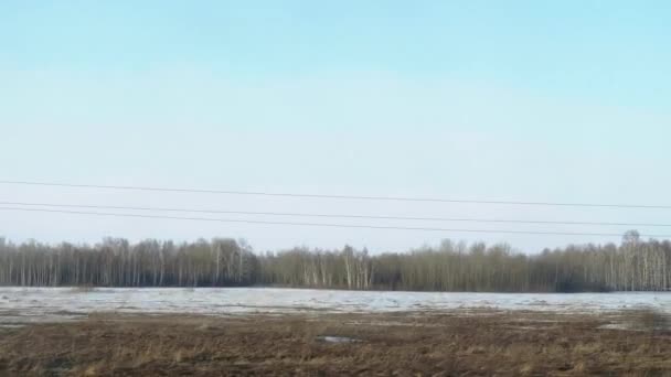 シベリアの春の風景 — ストック動画