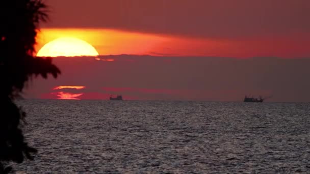 Sunset landscape at Phuket — Stock Video