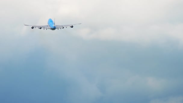 KLM Boeing 747 kalkış — Stok video