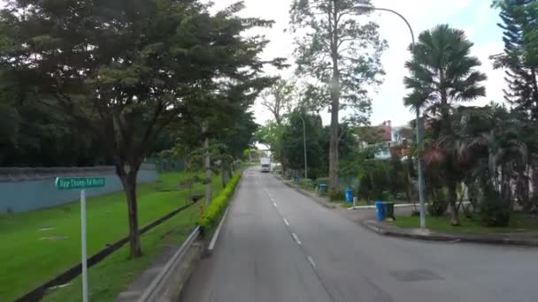 Singapur carretera de autobús — Vídeos de Stock