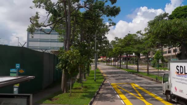 Сінгапур дорозі з автобуса — стокове відео