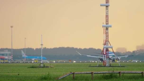 KLM Cityhopper Embraer ERJ-175 aterrizaje — Vídeos de Stock