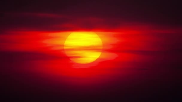 Coucher de soleil paysage, timelapse 