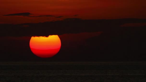 Paysage au coucher du soleil à Phuket, timelapse — Video