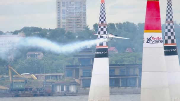 Avião de corrida no palco — Vídeo de Stock