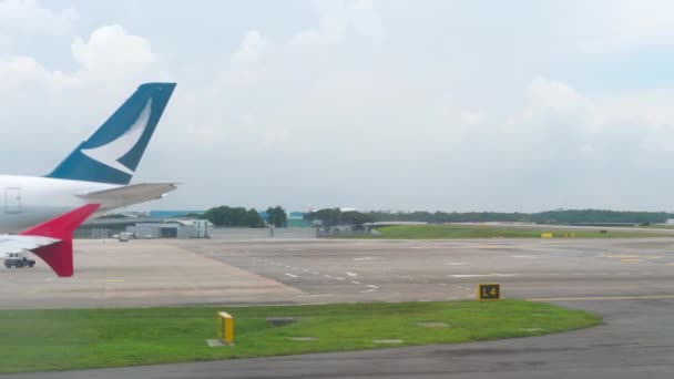 Czterech terminali w Changi Airport — Wideo stockowe