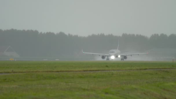 Aeroflot Airbus 320 przyspieszyć — Wideo stockowe