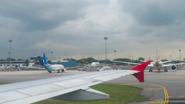 Terminal Four in Changi Airport — Stock Video