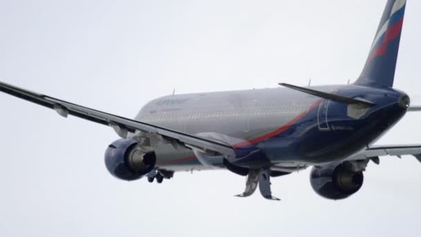 Aeroflot Airbus 320 αναχώρηση — Αρχείο Βίντεο