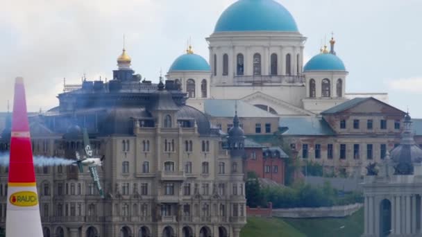 Wyścigi samolotów na scenie — Wideo stockowe