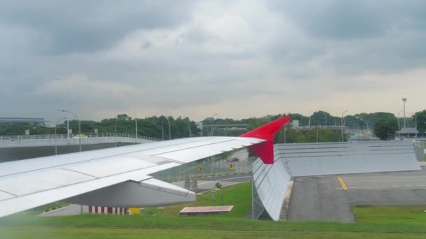 Terminal Four in Changi Airport — Stock Video