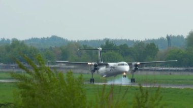 Turboprop uçak sert iniş