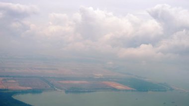 Havadan görünümü Singapur Changi Havaalanı
