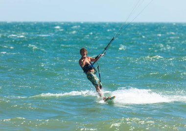 Kitesurfer atlet fotoğraf