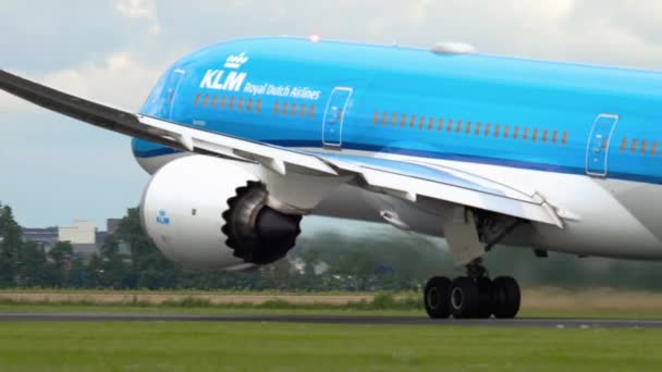 KLM Dreamliner salida — Vídeos de Stock