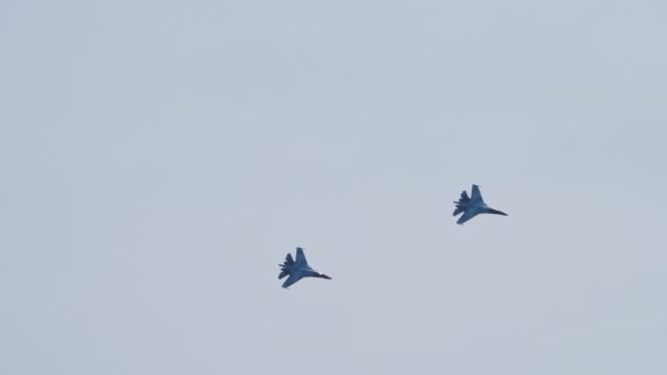 Aviones militares de reacción rusos — Vídeos de Stock