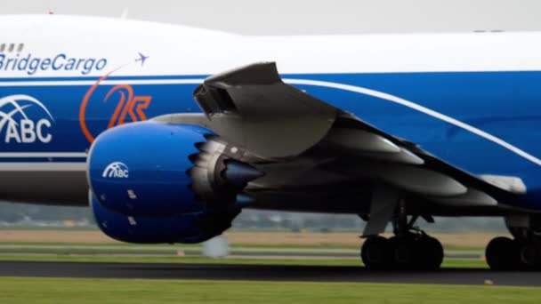 Airbridgecargo Boeing 747-es indulás — Stock videók