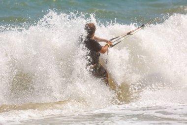 Kitesurfer atlet fotoğraf