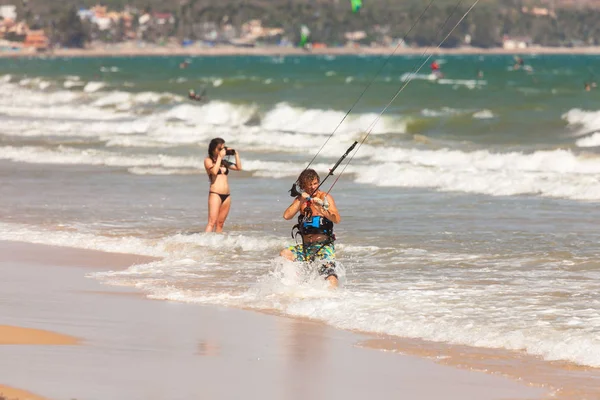 Watersport Kitesurfen — Stockfoto