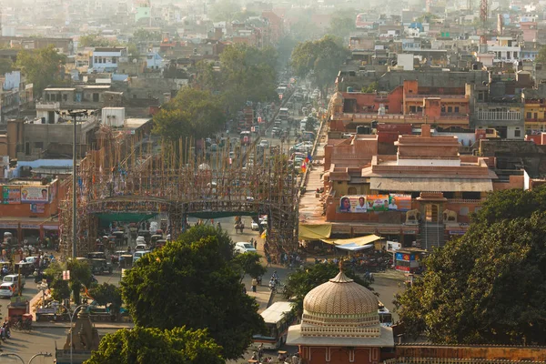 Top view of the old city of Jaipur — Stock Photo, Image