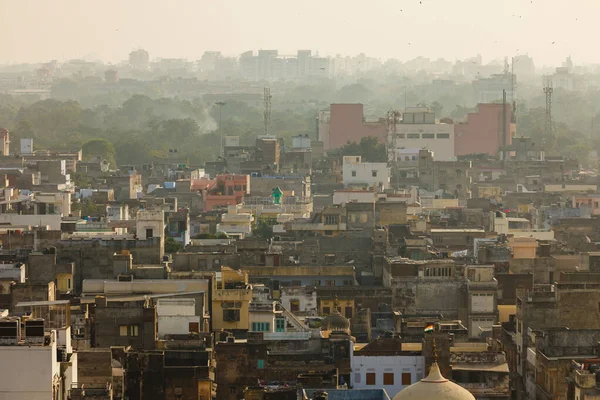 Draufsicht auf die Altstadt von Jaipur lizenzfreie Stockbilder