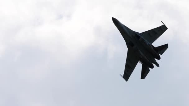 Russische Militärflugzeuge — Stockvideo