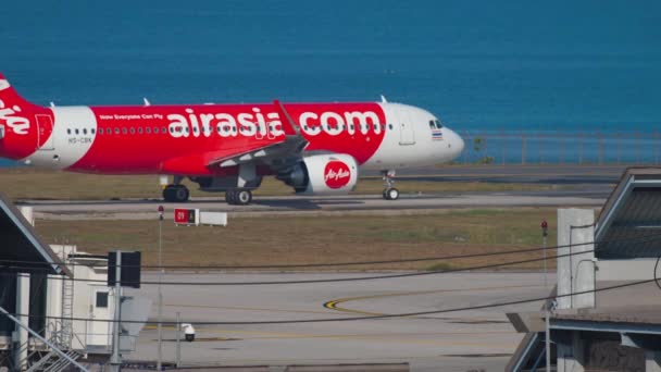 AirAsia Airbus A320 rodaje — Vídeos de Stock