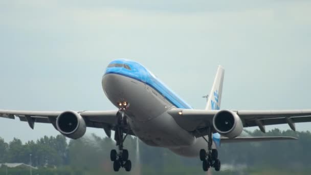 Αναχώρηση KLM Airbus A330 — Αρχείο Βίντεο