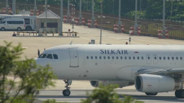 Taxi Silk Air Airbus A320 — Video Stock