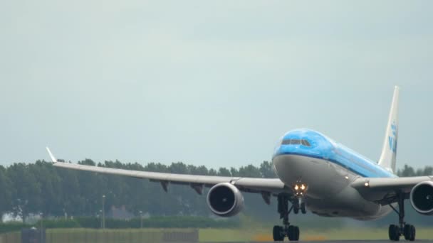 KLM Airbus A330 partida — Vídeo de Stock